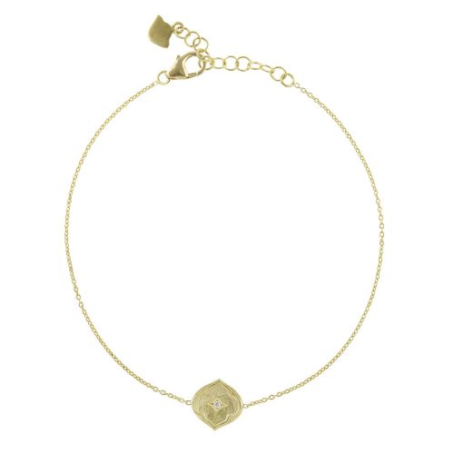 Diamond Studded Bracelet in 18Kt Gold