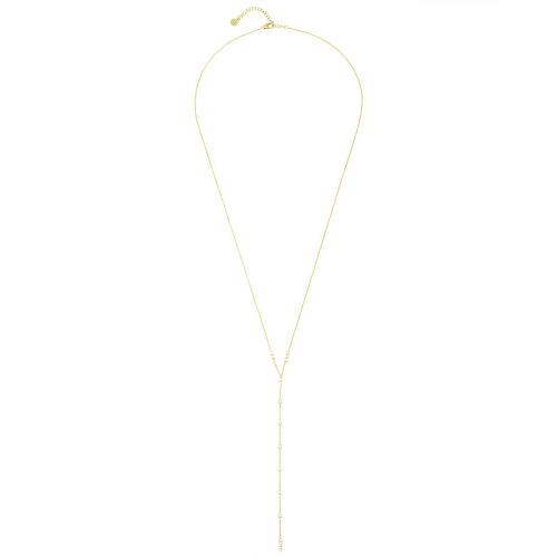 Diamond Tie Style Necklace in 18Kt Gold