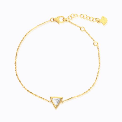 Diamond Jadau Trine Bracelet In 18Kt Gold