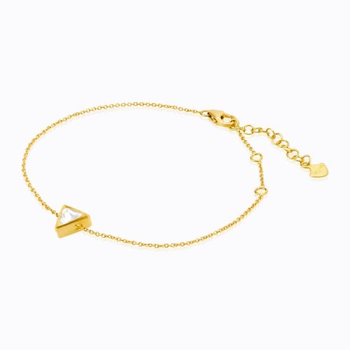 Diamond Jadau Trine Bracelet In 18Kt Gold