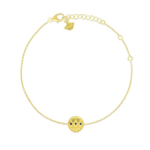 Blue Sapphire Bracelet In 18Kt Gold