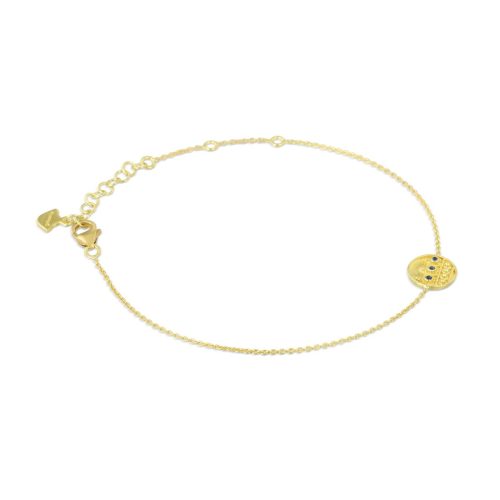 Blue Sapphire Bracelet In 18Kt Gold