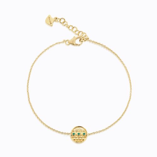 Emerald Bracelet In 18 Kt Gold