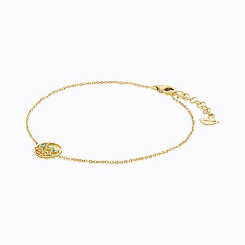 Emerald Bracelet In 18 Kt Gold