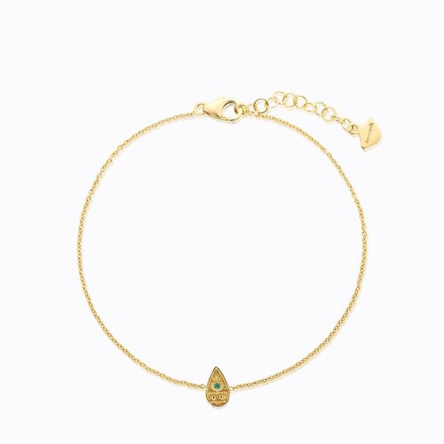 Emerald Bracelet In 18 Kt Gold