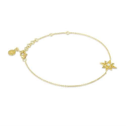 Full Cut Diamond Star Bracelet In 18Kt Gold