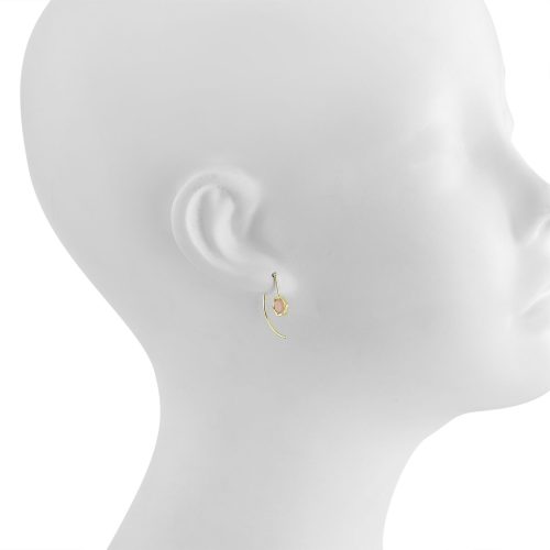 Opal Studded Earring In 18Kt  Gold