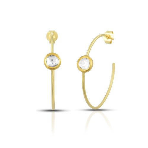 Diamond Jadau Hoops In 18Kt Gold