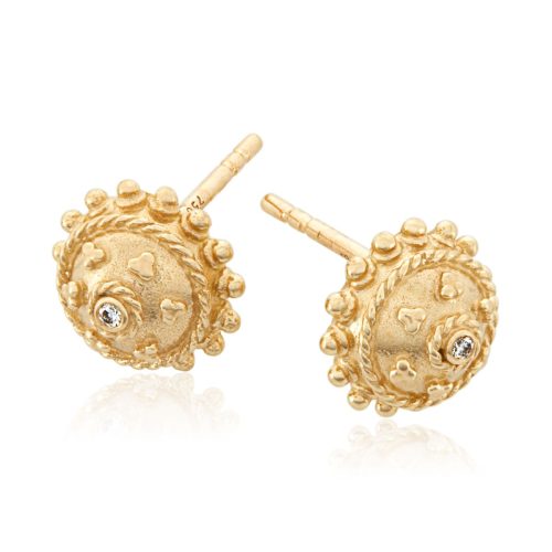Diamond Ear Stud In 18Kt Gold