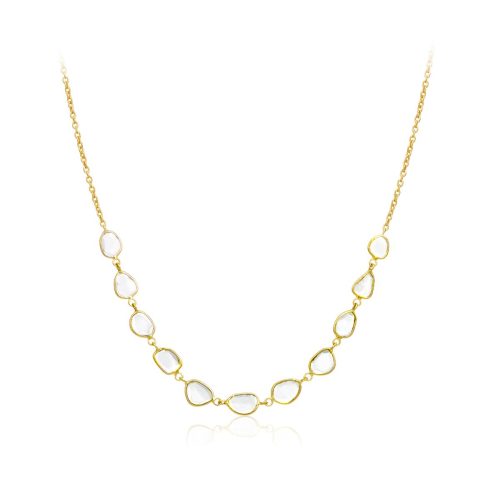 Polki Diamond necklace in 18 Kt Gold