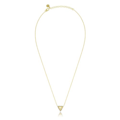 Diamond Jadau Trine Necklace In 18Kt Gold