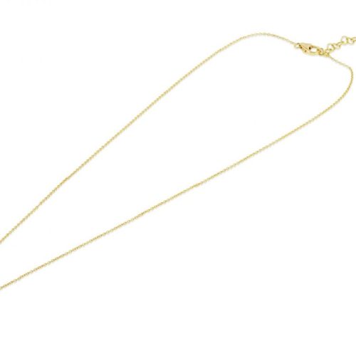 Blue Enamel & Diamond Lotus Necklace In 18Kt Gold