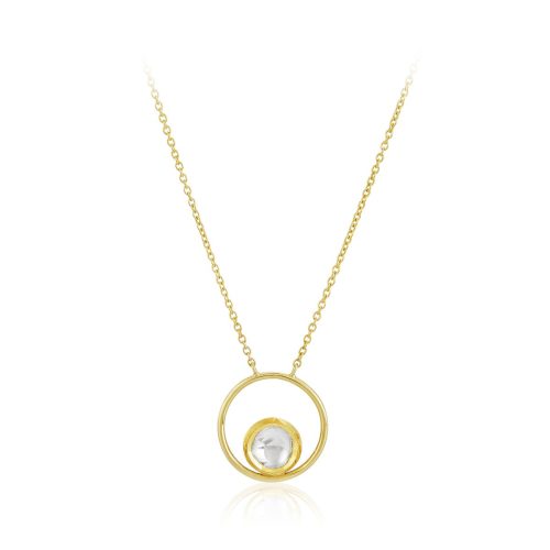 Diamond Jadau Pendant Necklace In 18Kt Gold