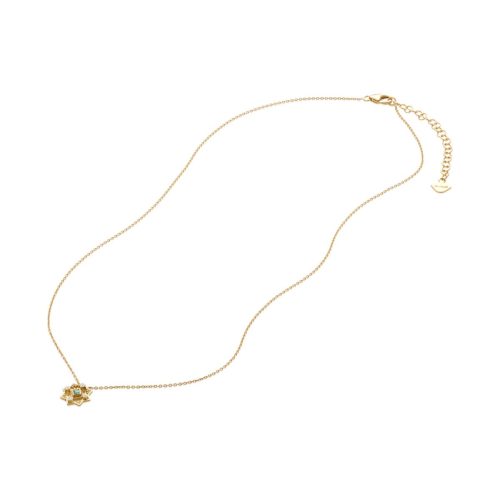 Emerald And Diamond Necklace In 18Kt Gold