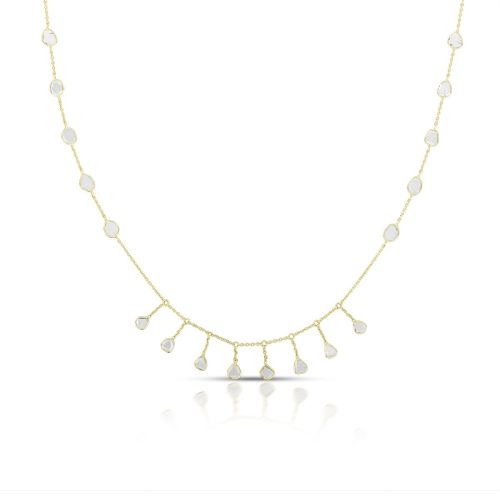 Polki Diamond necklace in 18 Kt Gold