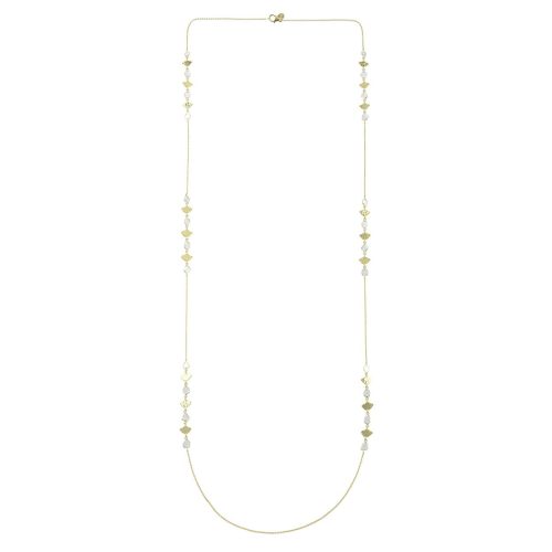 Polki Studded Elegant Chain Necklace In 18kt Gold
