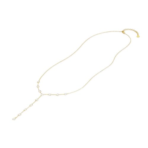 Polki Diamond Tie style necklace in 18Kt Gold