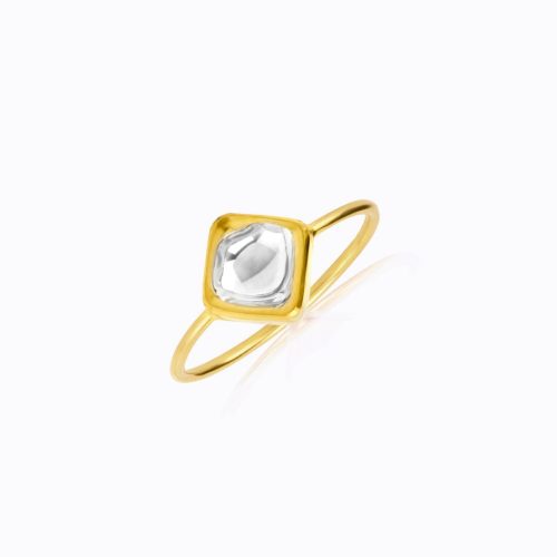 Diamond Jadau Ring In 18Kt Gold