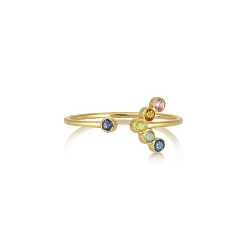 Multisapphire ring in 18kt Gold