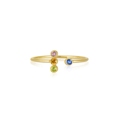 Multisapphire ring in 18kt Gold