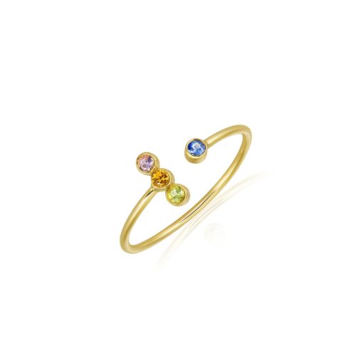 Multisapphire ring in 18kt Gold