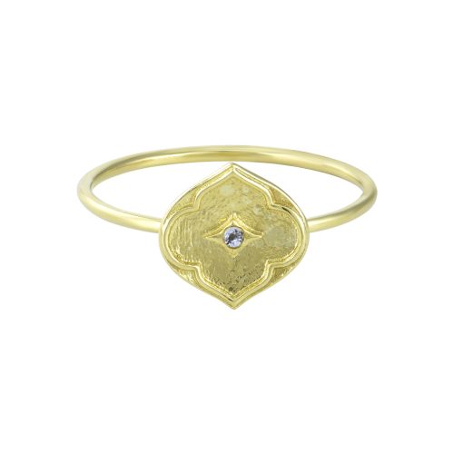 Tanzanite Studded Ring in 18KT Gold